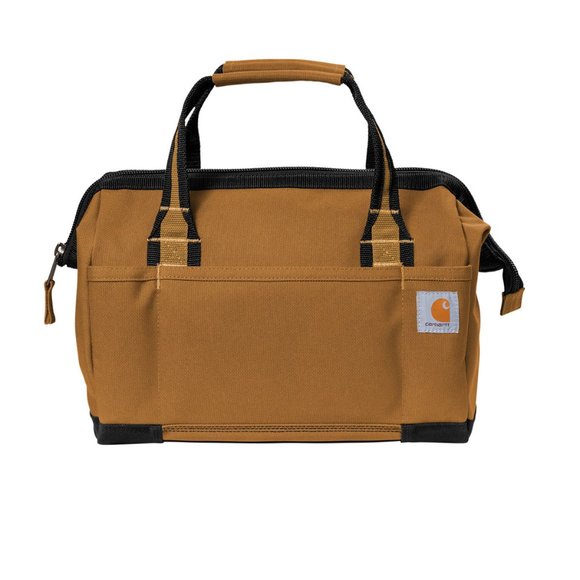 (NWT) Carhartt Foundry 14 Inch Heavyduty Work Tool Travel Bag Brown - Picture 1 of 7